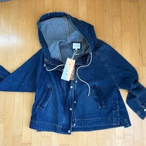 Risen Blue Denim Hooded Jacket